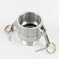 Raccord rapide Camlock en aluminium de type B de 2 pouces pour tuyau de pompe à eau, raccord mâle NPT à filetage 2" Cam and Groove