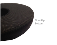 Coussin de siège en mousse à mémoire de forme BComfort Foam Black Coccyx Donut pour le traitement de la prostate, des escarres et de la sciatique