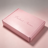 Boîte d'emballage pliante en carton ondulé de luxe recyclé avec logo personnalisé imprimé pour l'expédition et le stockage de vêtements