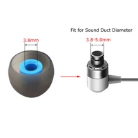 Embouts d'oreille bicolores de 3.8mm pour écouteurs Beats Embout en silicone pour connecteur 4mm à 5mm Embouts d'oreille en silicone souple