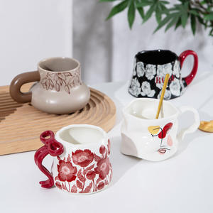 Tasses en céramique créatives pour couple, tasses à café domestiques, tasses à eau en céramique grande capacité - Product Image 4