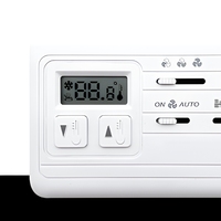 Thermostat mural pour ventilo-convecteur industriel non programmable à 3 vitesses, économie d'énergie, en plastique ABS ignifuge, Telin AC0022