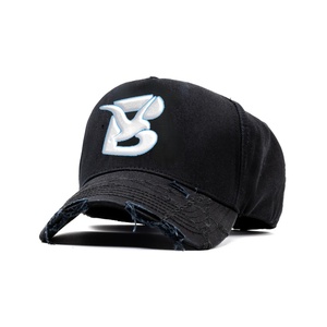 Gorras Fino con Logotipo Personalizado Bordado en 3D, Gorra de Béisbol Ajustada con Tela de Poliéster/Algodón y Cierre de Hebilla de Una Sola Pieza - Product Image 2