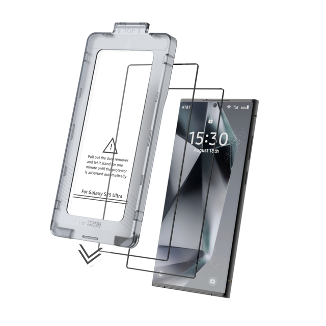 9H Dust Removal Anti-Scratch Ultra-Thin Tempered Glass Screen Protector Easy Installation Applicator for Mobile Phone for S23