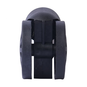 Fan Like Design 60mm Double <b>Wheel</b> Office Chair Casters Black PA Wear Resistant Durable Office Chair Replacement <b>Wheels</b> - Product Image 3