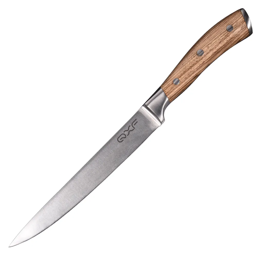 Hot Selling Steel Kitchen Knife New Design Cleaver Knife Carving Knife with Zebra Wood Handle