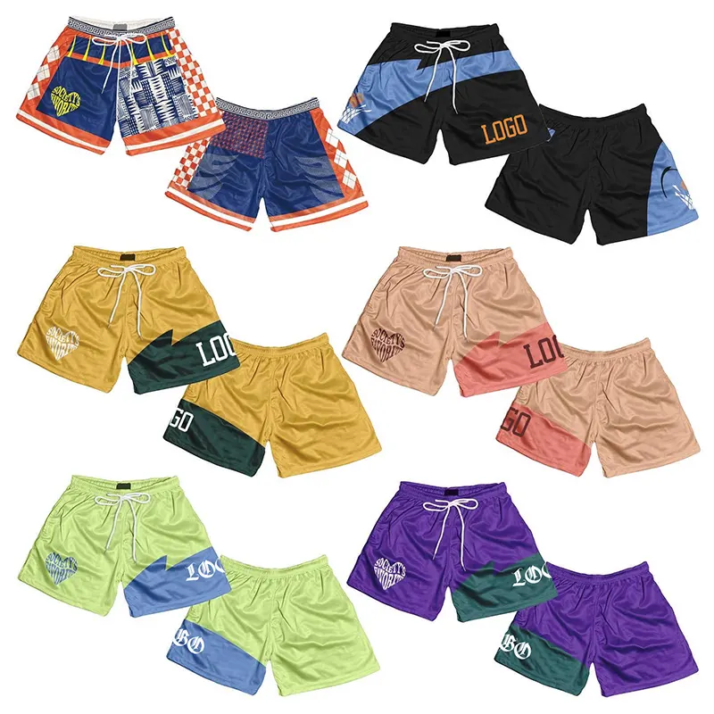 2023 Fashion Men's Shorts Custom Design Pattern Basketball Shorts Men's Running Shorts