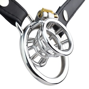 FRRK Nuevo Jaula de Castidad Masculina con Cabeza Expuesta y Bloqueo Interno de Cintura, Dispositivo de Castidad - Product Image 2