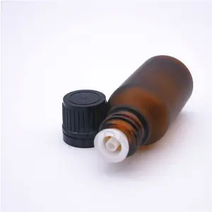 Cosmetic Skin Care Amber Essencial Oil Glass Bottles Packaging 15ml