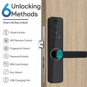 Serrure électronique résidentielle de sécurité <span class=keywords><strong>Serure</strong></span> De Porte Cerradura Inteligente Para Puerta Serrure de porte intelligente numérique Tuya avec caméra - Product Image 2