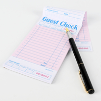 Blocs-notes de commande de nourriture personnalisés avec logo durable, blocs-notes numérotés en vrac pour serveurs, carnets de commande pour serveuses pour les restaurants