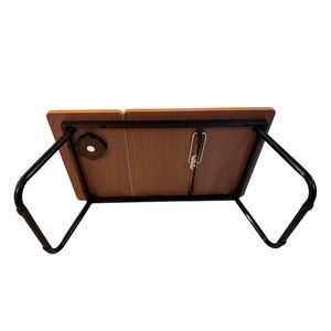 Plateau de petit-déjeuner portable réglable avec porte-gobelet et support pour téléphone pour canapé, fauteuil ou chambre <span class=keywords><strong>à</strong></span> coucher - Product Image 3