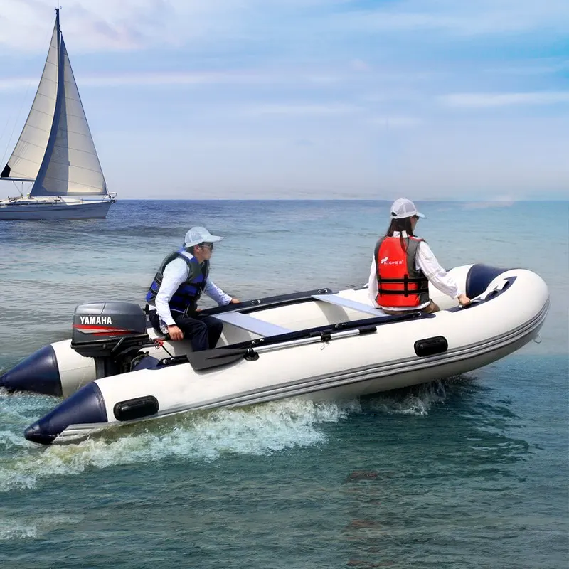 2022最新デザインモーター付きインフレータブルボート工場エアデッキフロア付きインフレータブルボートCE認証付き