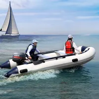 Inflatable Boat with Motor, Air Deck Floor