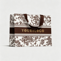 Sac cadeau en carton kraft blanc de qualité supérieure 190-230 g/m², avec poignée invisible intégrée, emballage de luxe personnalisé pour boutique