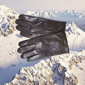 Classique luxe hiver en cuir véritable hommes conduite <span class=keywords><strong>moto</strong></span> gants d'hiver doublure en cachemire - Product Image 3