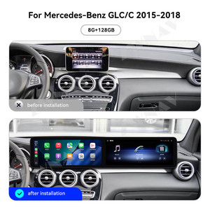 ZWNAVデュアル12.3インチAndroid 14オーディオカーラジオスクリーンメルセデスベンツCクラスGLC 2019-2020ワイヤレスカープレイオート4Gラジオ - Product Image 3
