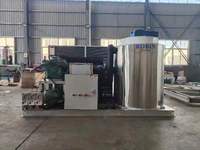 Machine à glace en flocons industrielle de 5 tonnes pour la pêche et les boissons, machine professionnelle de fabrication de flocons de neige en Malaisie