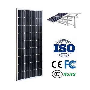 저렴한 가격 미니 태양 전지 패널 18v 70w 110w 단결정 모든 검은 태양 전지 패널