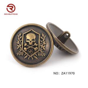 Boutons de vêtements en alliage anti-plaqué or respectueux de l'environnement en usine, couture élégante à tige en laiton pour blazers - Product Image 6