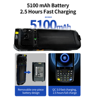 Ordinateur mobile robuste OEM 3G 4G WIFI NFC Terminal de données PDA portable avec batterie 5100mAh