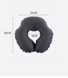 U-Hình bơm hơi du lịch gối văn phòng di động ăn trưa du lịch gối không khí có thể gập lại TPU cổ hỗ trợ đệm dễ dàng để thực hiện - Product Image 5