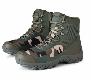 Botas de Desierto TSB33 TSB34 Color Caqui y Negro, Camuflaje Selva, Transpirables, con Cierre, Tallas Variadas, Venta al Por Mayor, para Caza - Product Image 6