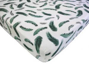 100% Cotton Muslin <strong>Crib</strong> <strong>Sheet</strong>, Baby Cot <strong>Sheet</strong> Baby Bedding Fitted <strong>Sheet</strong> - Product Image 3