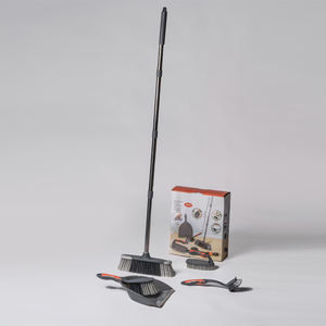 Ensemble balayette et pelle en TPR et acier inoxydable pour le nettoyage des vaisselles, des vêtements, des casseroles, des plats et des sols - Product Image 1