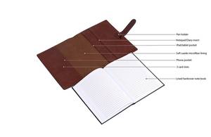 Bìa Nhật Ký Sổ Tay A5 Nạp Lại Chất Lượng Mềm Đẹp Cá Nhân Bìa Nhật Ký Da <span class=keywords><strong>Pu</strong></span> A5 - Product Image 4