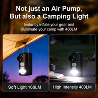 Pompe à ballons électrique et gonfleur avec débit d'air de 430 L/min et lumière SOS pour mariages, anniversaires et fêtes - Fournitures de fête