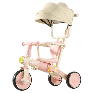 Triciclo per Bambini <span class=keywords><strong>1</strong></span>-6 Anni, Monopattino Bilanciato con Musica e Luci LED, Bicicletta Giocattolo a Tre Ruote in Plastica - Product Image 6