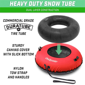 Logotipo personalizado de marca Trineo de grado comercial Tubo de nieve de invierno resistente con cubierta de lona Premium - Product Image 2