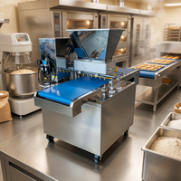 Machine automatique de dépose de biscuits, machine à fabriquer des biscuits, machine de formage de biscuits à double couleur avec découpe au fil