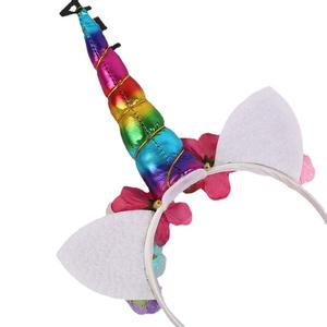Bandeau de <span class=keywords><strong>licorne</strong></span> américaine européenne Nouveautés de fête d'Halloween pour enfants pour <span class=keywords><strong>Amazon</strong></span> Chapeaux Vente en gros Transfrontalier - Product Image 5