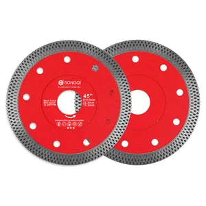 Super Thin Mesh Ceramic Diamond Circular Saw Blade With Segment Cutting Disc For Tile Porcelain