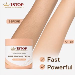 Crème dépilatoire douce et apaisante à l'aloe vera pour femmes, épilateur sûr et fiable pour les bras, épilation sans douleur, utilisation quotidienne, technologie mondiale - Product Image 1