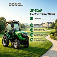 Tracteur électrique DONOL 50HP à émissions zéro avec cabine, conçu pour les vergers et les serres