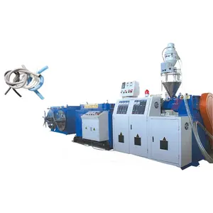 Manufacturer High-Accuracy PE Screw Motor Close Type Corrugator PP PVC Single Wall Pipe Production Line