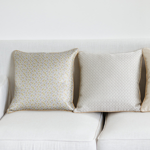 Innermor sarung bantal Jacquard mewah 18X18 inci, sarung bantal lempar geometris gaya Eropa untuk dekorasi sofa ruang tamu portabel - Product Image 4