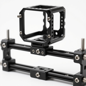 Tùy chỉnh CNC hợp kim nhôm <span class=keywords><strong>DSLR</strong></span> Giàn Khoan Máy ảnh lồng CNC bảo vệ quay phim máy ảnh lồng gia công dịch vụ - Product Image 1