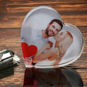 Bán Buôn DIY Trống Pha Lê Khung Ảnh Cá Nhân Tùy Chỉnh Hình Trái Tim Pha Lê Khung Ảnh Cho Quà Tặng Đám Cưới - Product Image 4