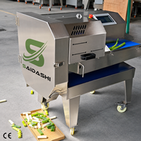 SAIDASHI Hoge Capaciteit Bladgroente Snijmachine, Conveyor Type, voor Saladegroenten, Kool, Sla, Gebruik in Voedingsmiddelenfabrieken