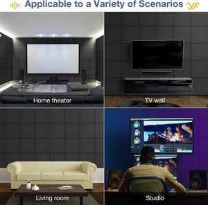 Wanfeng design moderno acústico poliéster PET parede painel absorvendo som painéis de teto para hotel apartamento escola - Product Image 6