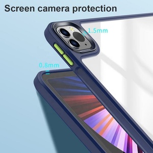 Étui pour tablette avec bouton indépendant détachable pour iPad Classic, coque arrière transparente simple en PC pour iPad Air Pro Mini, compatible avec les modèles de 8,3 à 13 pouces - Product Image 5
