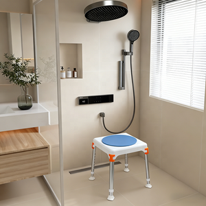 Amovible à 360° °   Chaise <span class=keywords><strong>de</strong></span> douche pivotante pour la sécurité <span class=keywords><strong>de</strong></span> la baignade, chaise <span class=keywords><strong>de</strong></span> <span class=keywords><strong>bain</strong></span> réglable <span class=keywords><strong>en</strong></span> hauteur, vente <span class=keywords><strong>en</strong></span> gros - Product Image 1