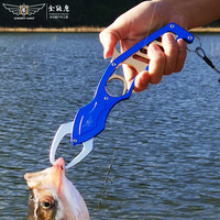 Pince de pêche en alliage d'aluminium avec une largeur de bouche de 4cm pour une prise en main sûre, multi-usage, accessoire de pêche essentiel