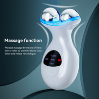 Phenitech 7 Lumière Colorée 3D Lifting-Facial-Dispositif Microcurrent Masseur Facial Rouleau de Visage Masseur de Visage pour Soins de la Peau à la Maison