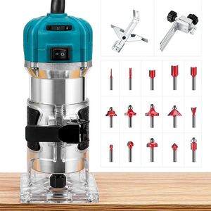 Recortadora Eléctrica Portátil de Mano para Madera 220V/110V, Máquina de Grabado y Perforación para Carpintería, Recortadora Eléctrica de Bordes para Fresadoras de Madera - Product Image 5