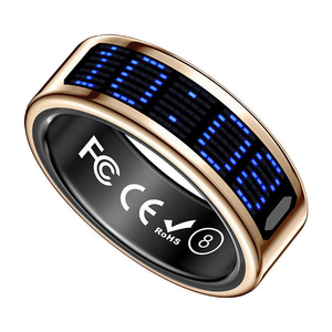 Bague connectée é<span class=keywords><strong>l</strong></span>égante avec affichage <span class=keywords><strong>de</strong></span> <span class=keywords><strong>l</strong></span>'heure clair et capteurs <span class=keywords><strong>de</strong></span> haute précision pour enregistrer les indicateurs <span class=keywords><strong>de</strong></span> santé corporelle tout au long <span class=keywords><strong>de</strong></span> la journée - Product Image 2